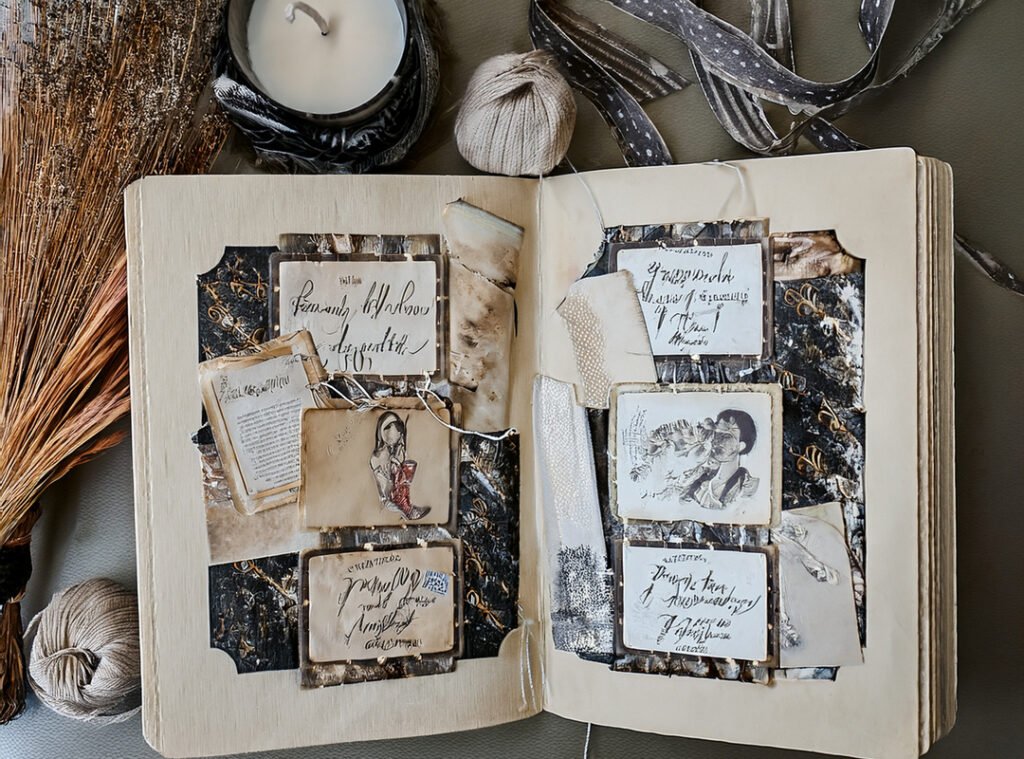 vintage-inspired junk journal